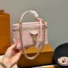 LV Nice Mini Pink Monogram Denim Vanity Case