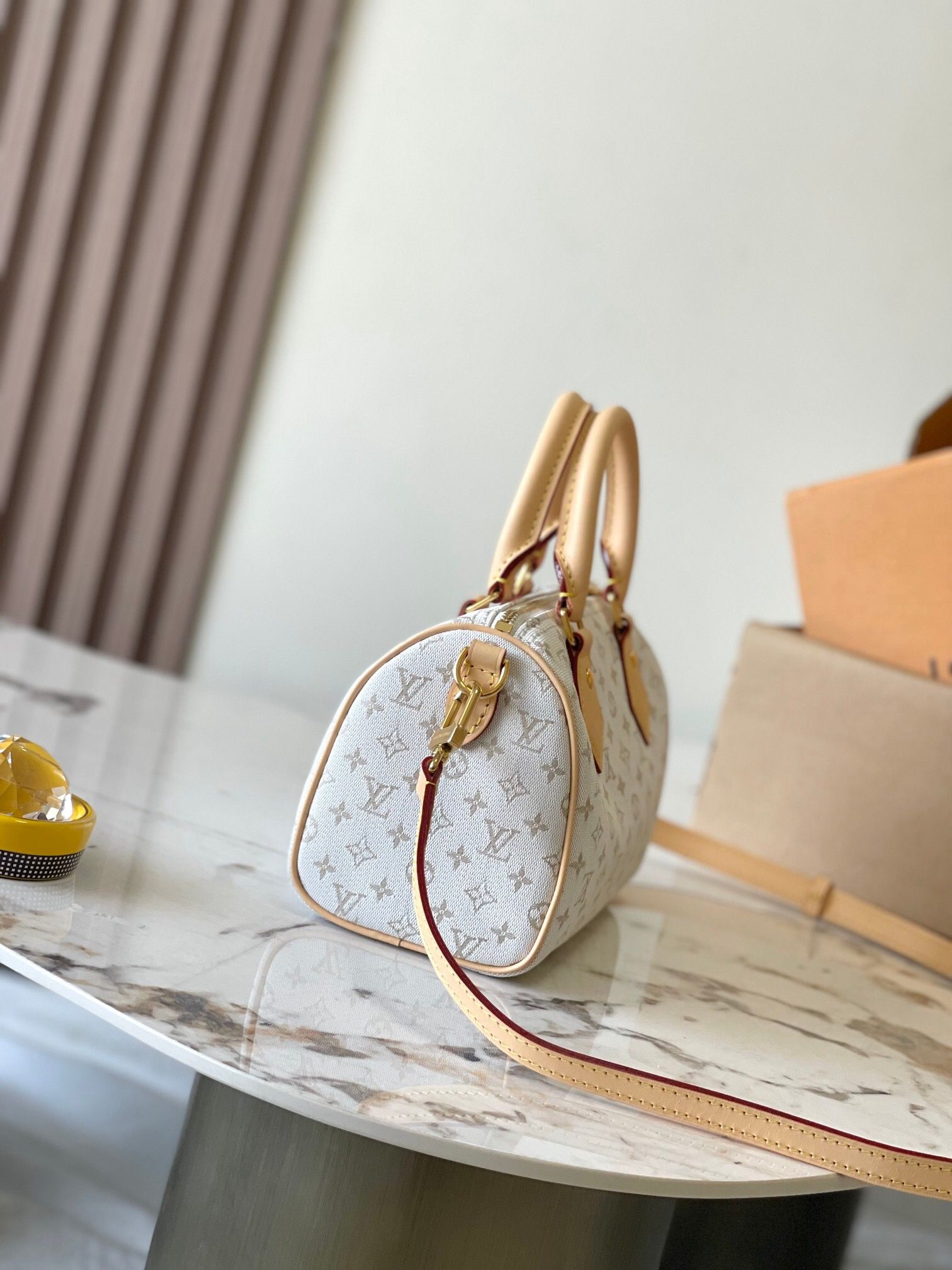 LV Nano Speedy Grey Monogram Denim Bag LV Nano Speedy Grey Monogram Denim Bag