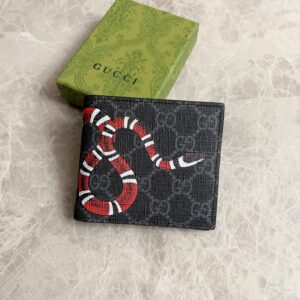 GG Kingsnake Print GG Supreme Bifold Wallet KK01450