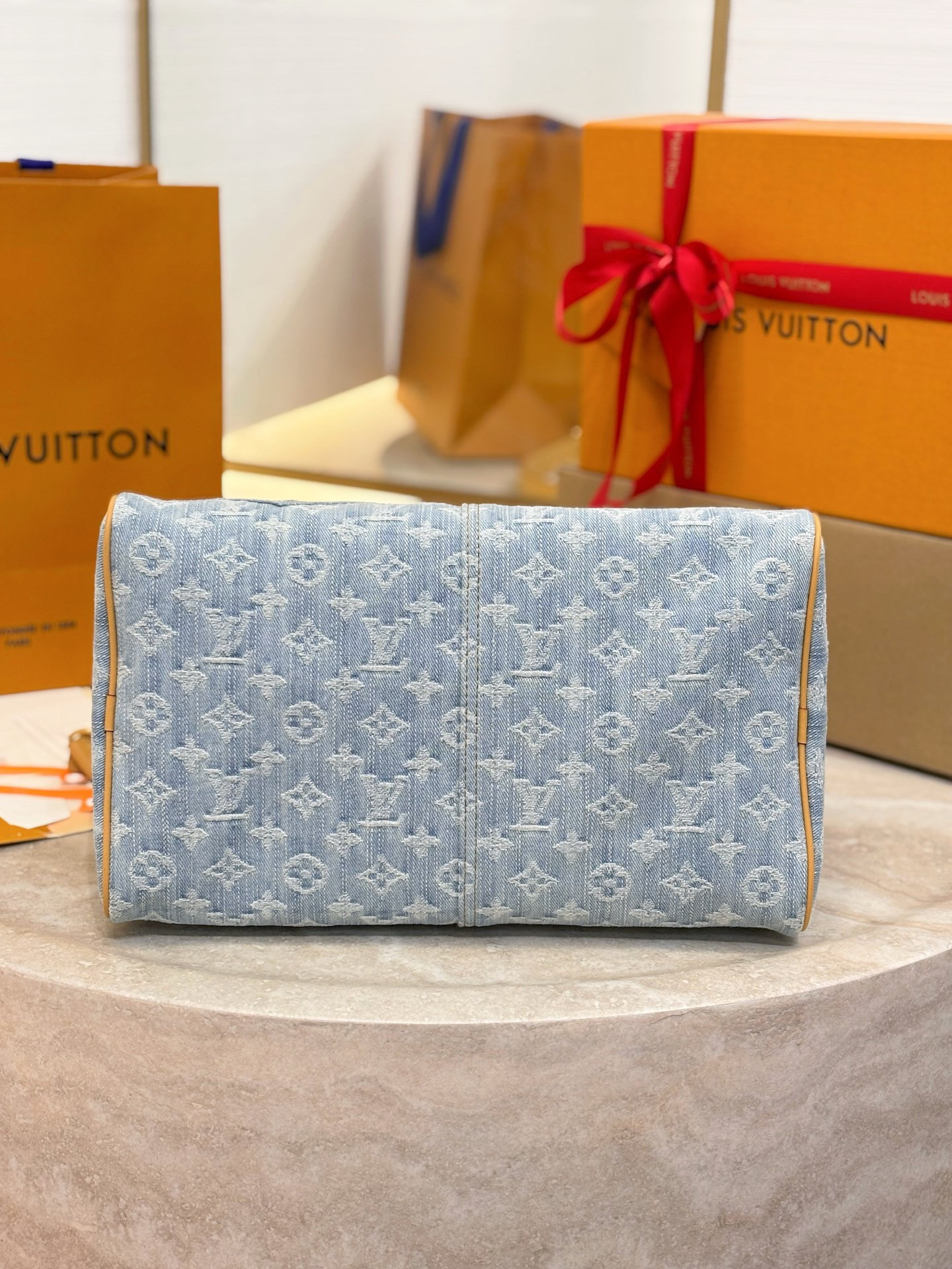 LV Speedy Soft 30 Monogram Denim Bag BC LV Speedy Soft 30 Monogram Denim Bag BC