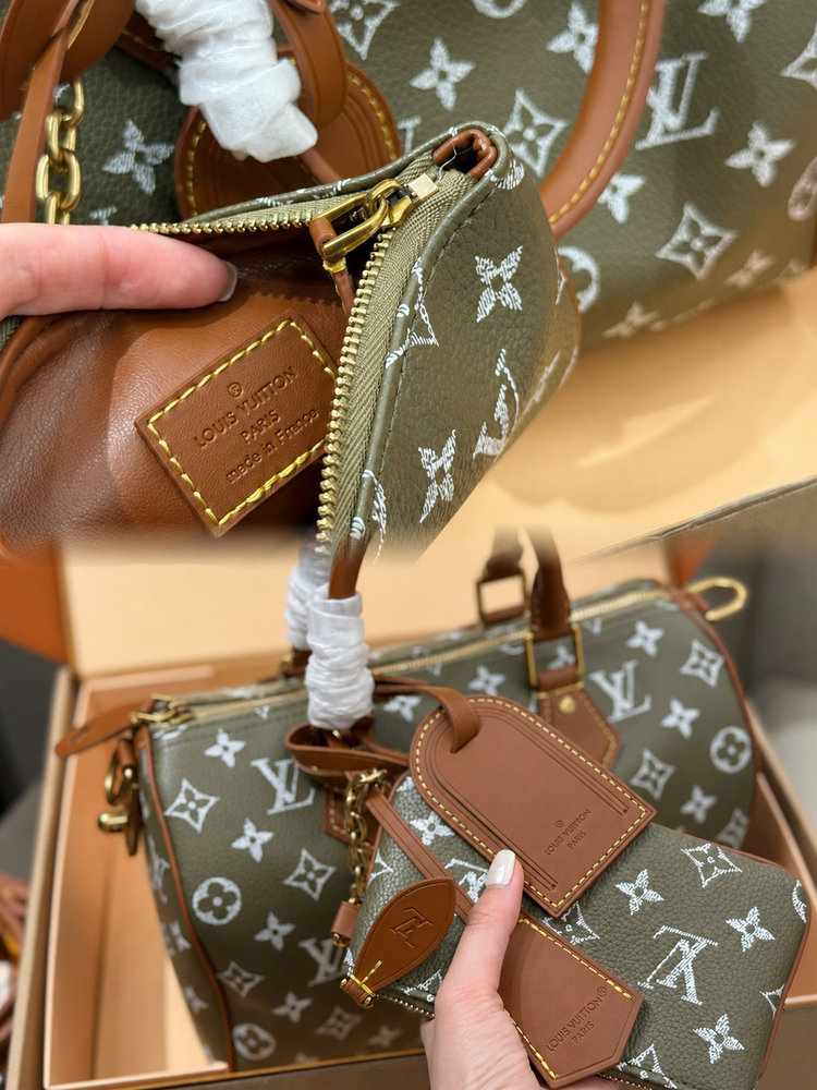 LV Speedy P9 Bandoulière 25 Monogram Canvas Khaki LV267301 QA LV Speedy P9 Bandoulière 25 Monogram Canvas Khaki LV267301 QA