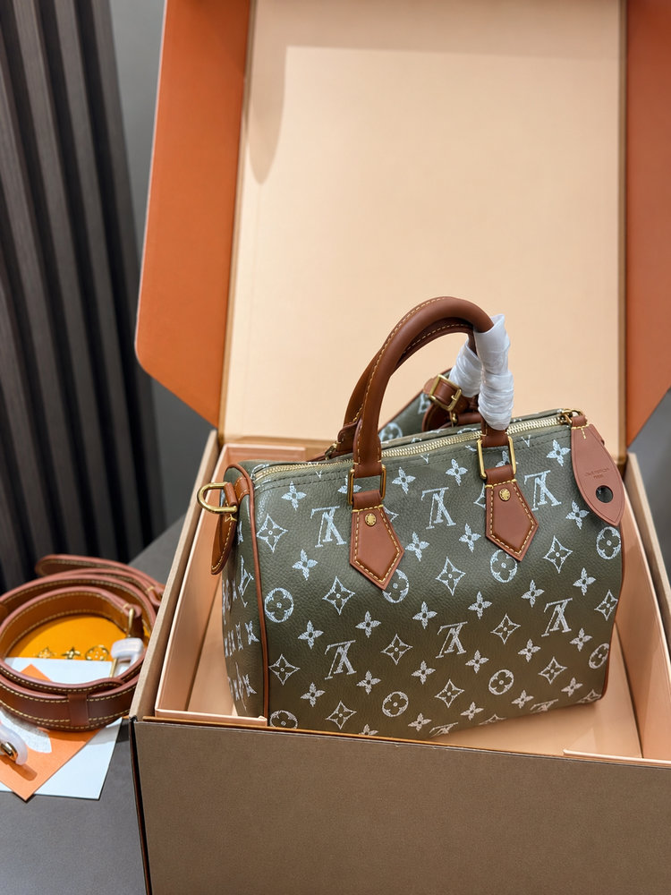 LV Speedy P9 Bandoulière 25 Monogram Canvas Khaki LV267301 QA LV Speedy P9 Bandoulière 25 Monogram Canvas Khaki LV267301 QA