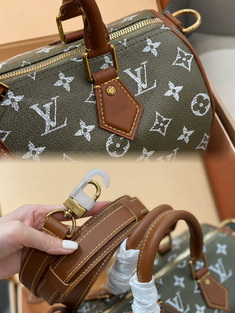 LV Speedy P9 Bandoulière 25 Monogram Canvas Khaki LV267301 QA LV Speedy P9 Bandoulière 25 Monogram Canvas Khaki LV267301 QA