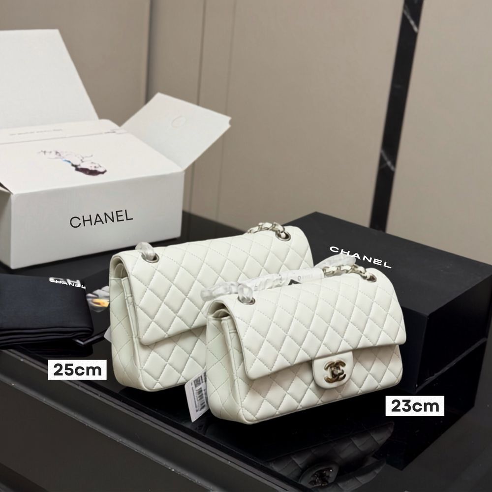CN Classic Double Flap Bag Silver 202607303 QA CN Classic Double Flap Bag Silver 202607303 QA