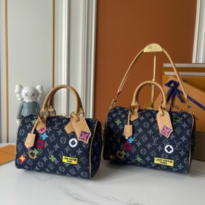 LV Speedy Bandoulière Monogram Denim Patchwork Handbag M13282-M15241 BC