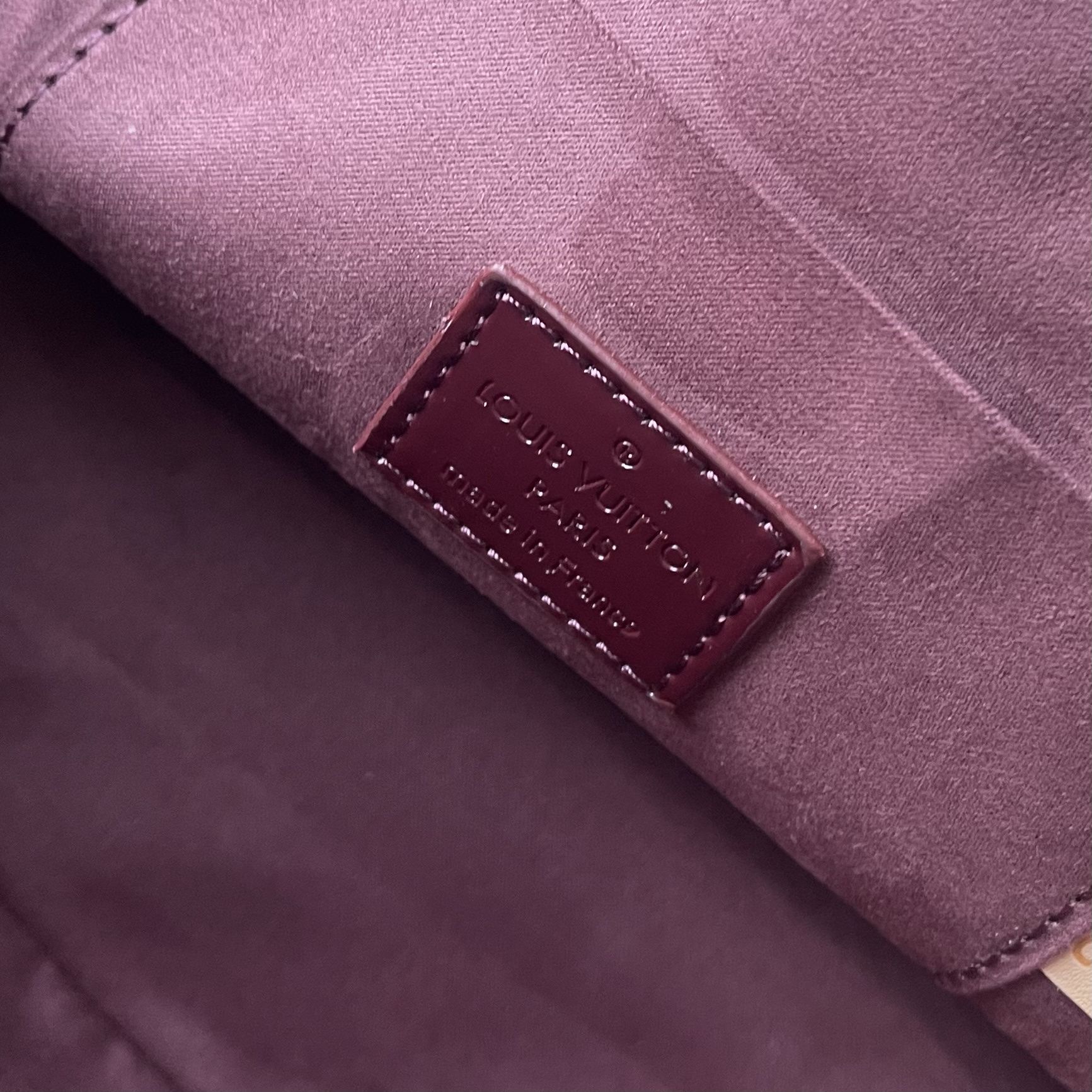 LV Alma BB Handbag Amethyste Monogram Vernis Patent Leather M28902-M29125-071 BC LV Alma BB Handbag Amethyste Monogram Vernis Patent Leather M28902-M29125-071 BC