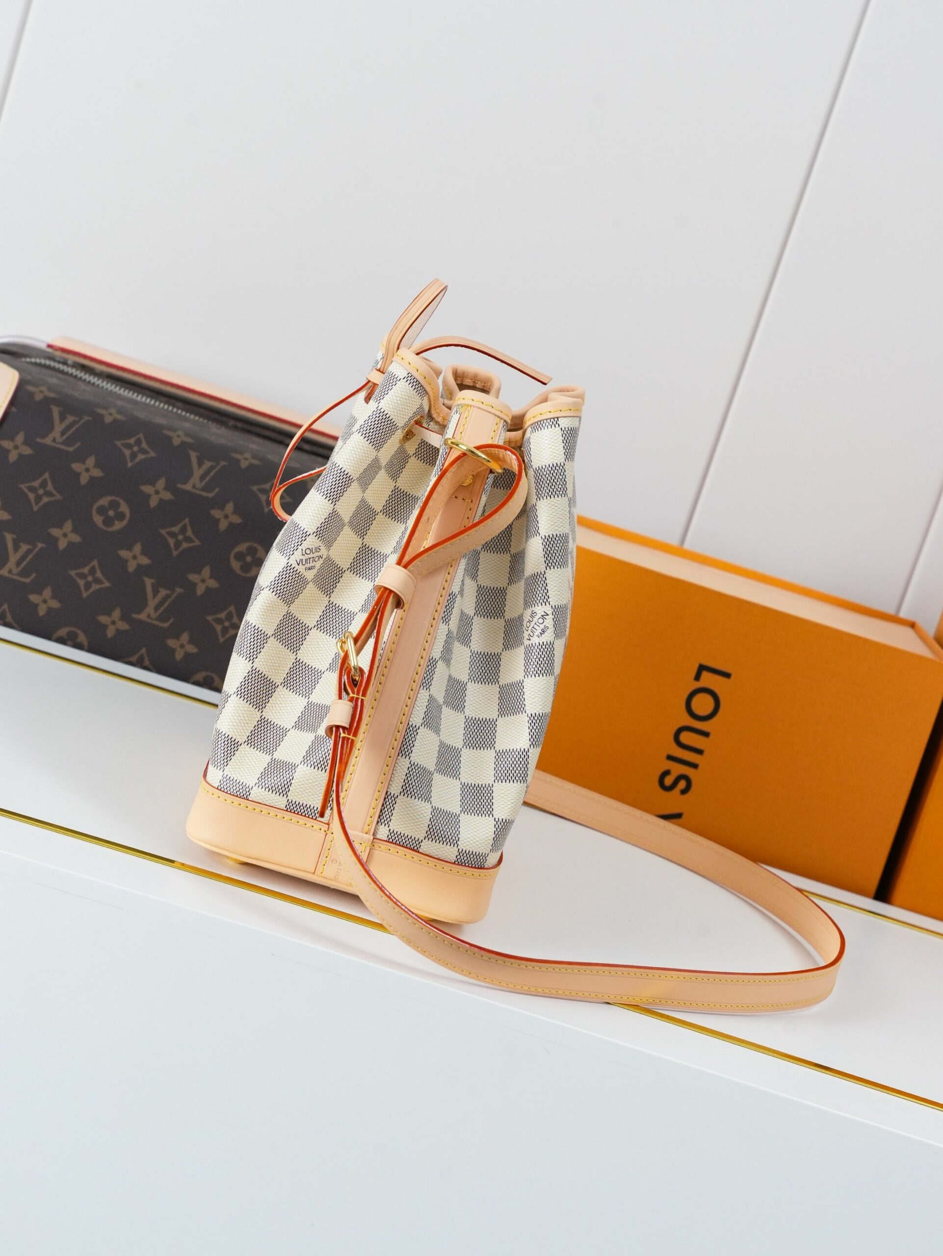 LV Noé BB Bag in Damier Azur Canvas KK03850 LV Noé BB Bag in Damier Azur Canvas KK03850