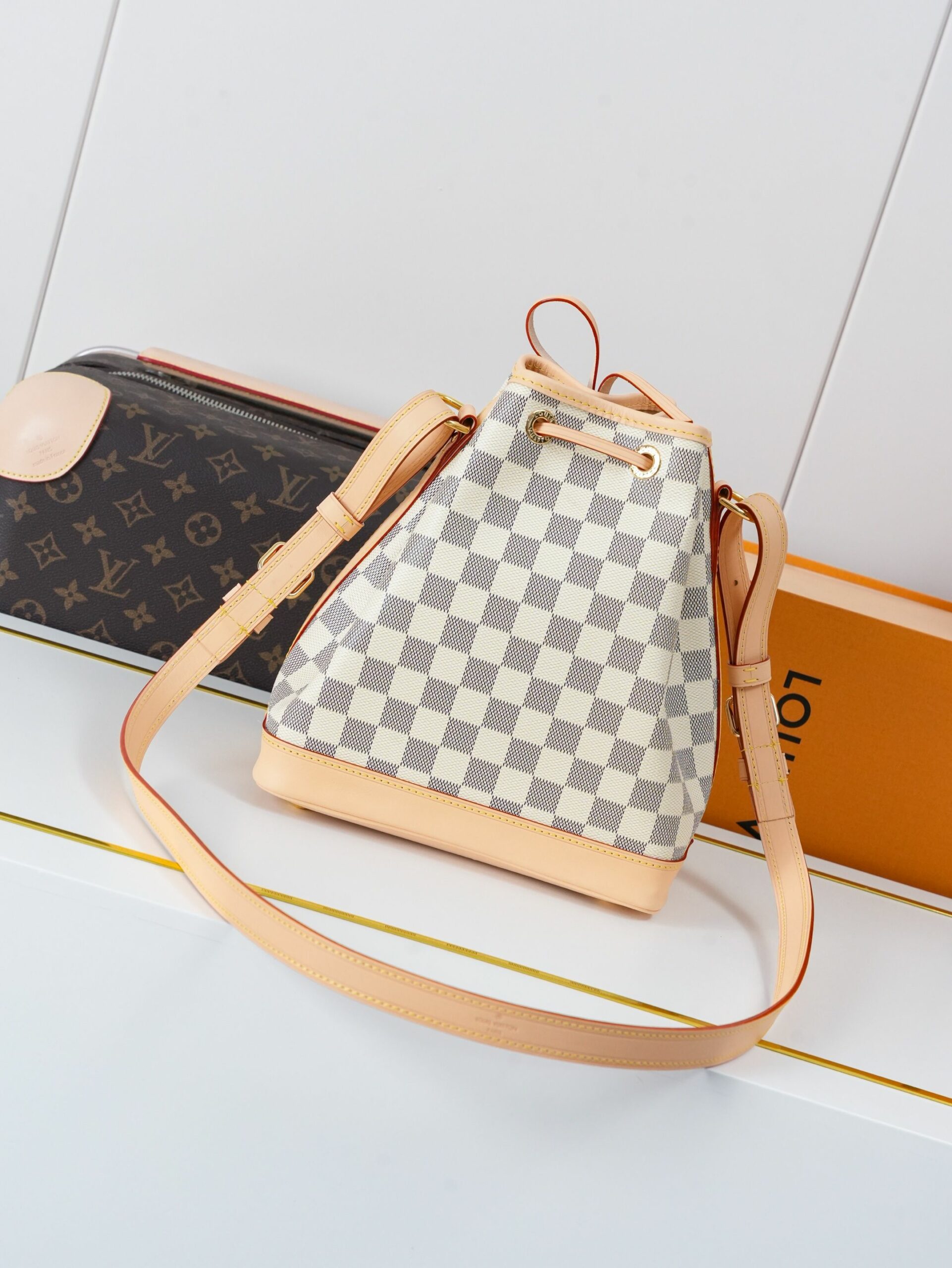 LV Noé BB Bag in Damier Azur Canvas KK03850 LV Noé BB Bag in Damier Azur Canvas KK03850