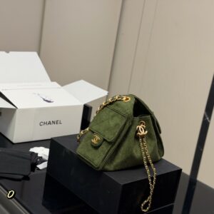 CN Small Hobo Suede Antique Gold Hardware Bag CC26842 QA