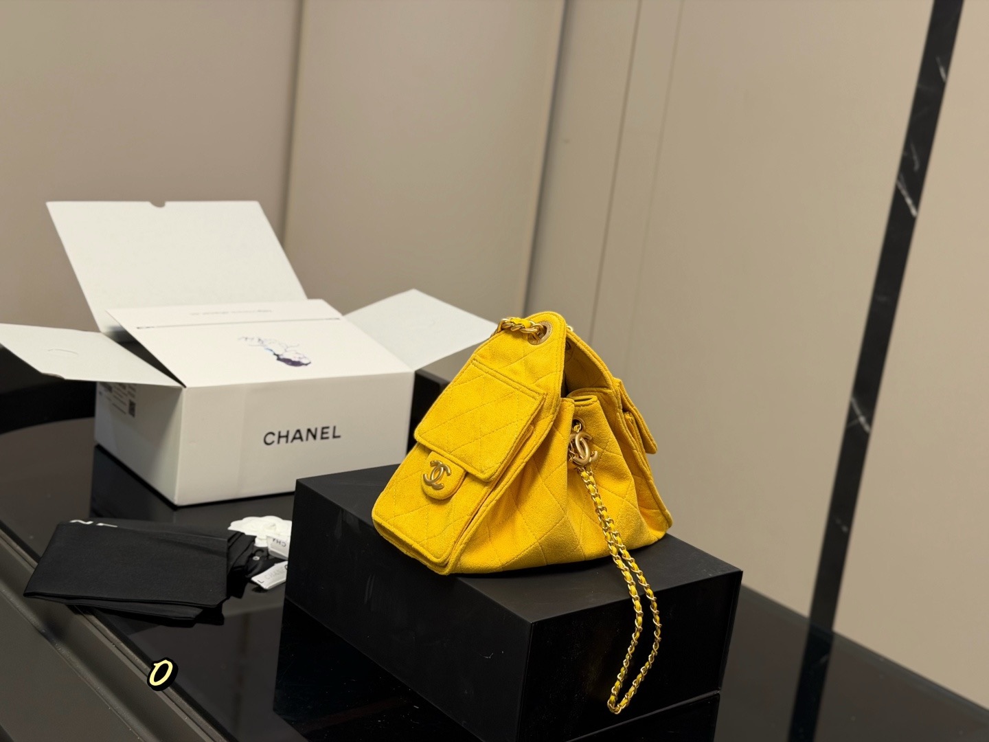 CN Small Hobo Suede Antique Gold Hardware Bag CC26842 QA CN Small Hobo Suede Antique Gold Hardware Bag CC26842 QA