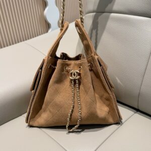 CN Small Hobo Suede Antique Gold Hardware Bag CC26842 QA