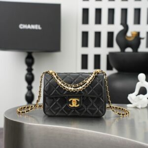 CN Mini Classic Flap Bag with Pearl Chain KK03950