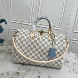 LV Speedy Bandoulière 30 Damier Azur Canvas Bag DMB3204350