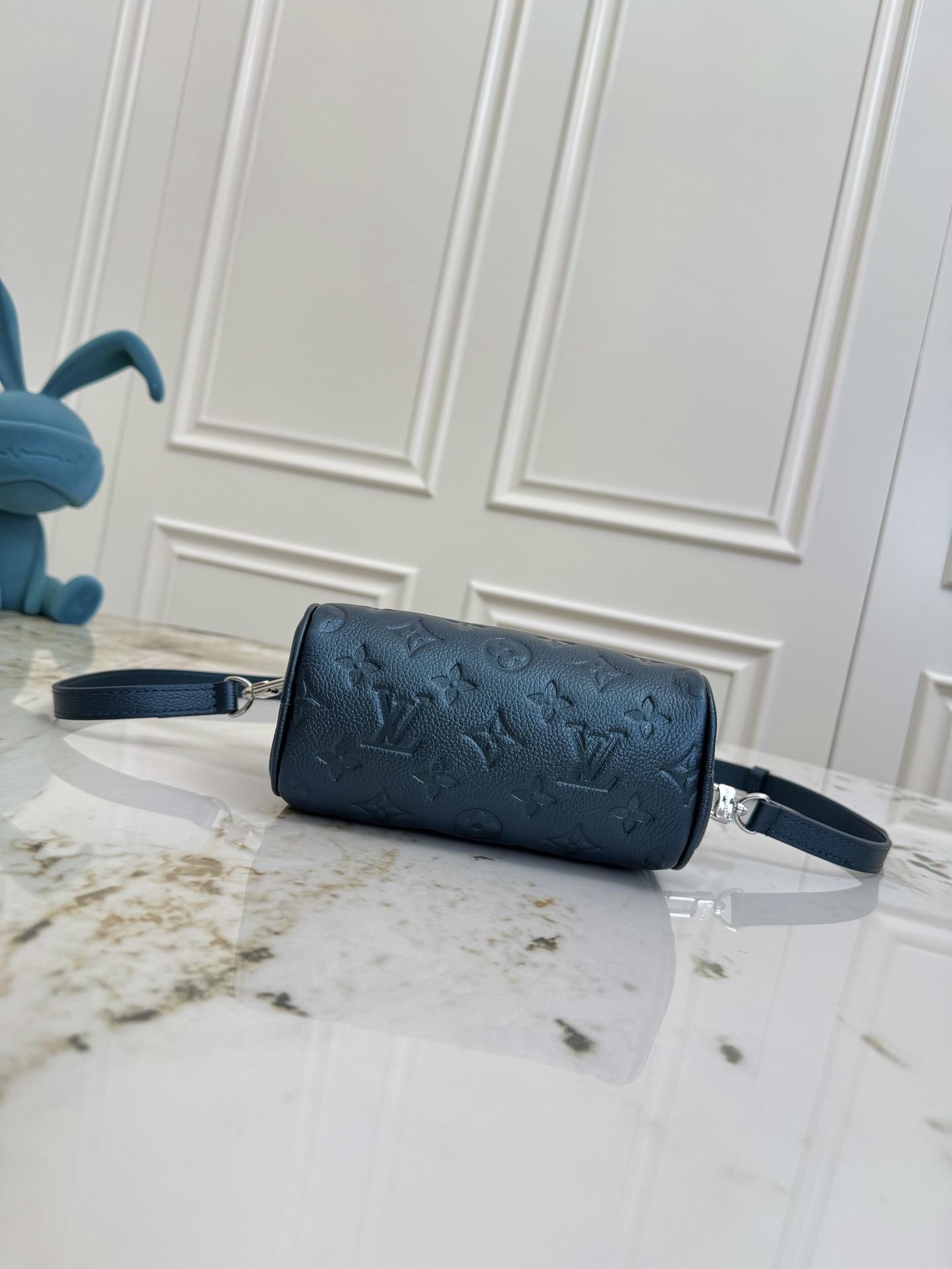 LV Nano Speedy Monogram Empreinte Leather Bag – Deep Blue DMB3204250 LV Nano Speedy Monogram Empreinte Leather Bag – Deep Blue DMB3204250