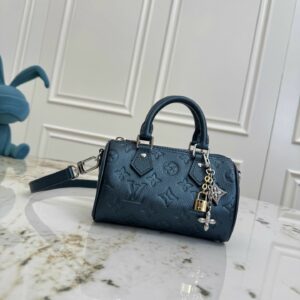 LV Nano Speedy Monogram Empreinte Leather Bag – Deep Blue DMB3204250