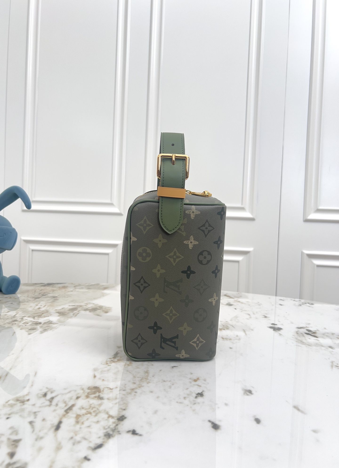 LV Dopp Kit Toiletry Pouch Monogram Surplus Khaki Green DMB3202550 LV Dopp Kit Toiletry Pouch Monogram Surplus Khaki Green DMB3202550