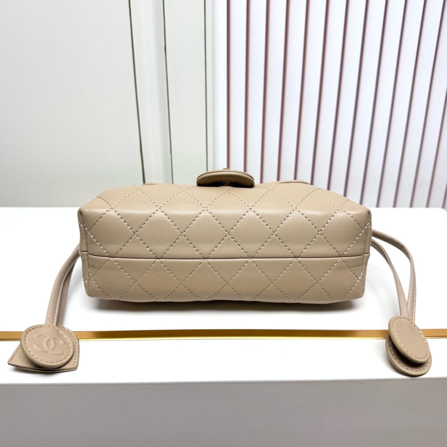 CN Quilted Drawstring Flap Shoulder Bag KK02250 CN Quilted Drawstring Flap Shoulder Bag KK02250
