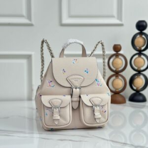 LV Backup Backpack in Dream Cream Monogram Empreinte Leather KK04850