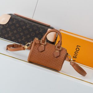 LV Nano Speedy Bag in Perforated Monogram Leather KK03250