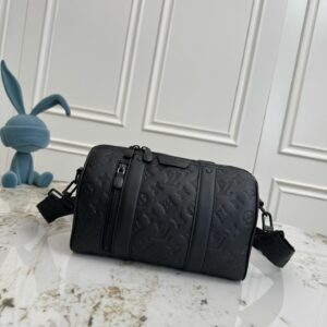 LV City Keepall Monogram Shadow Leather Black DMB3204650