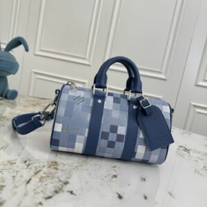 LV Speedy Bandoulière 18 Damier Denim 3D Blue DMB3204250