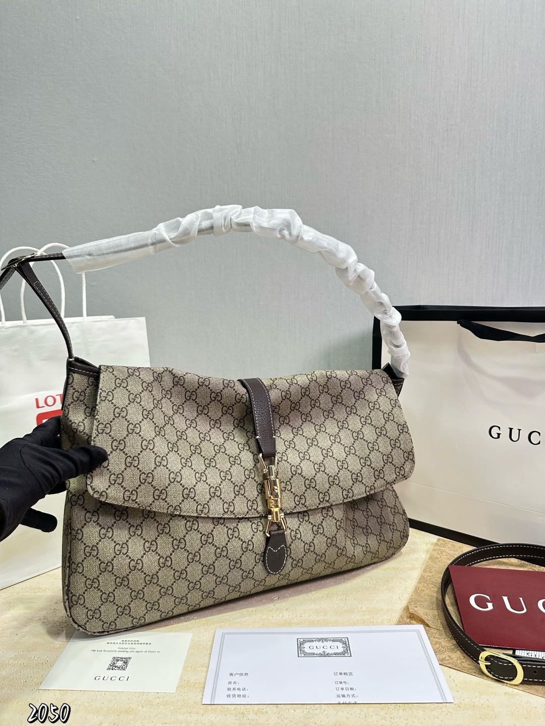 GG Jackie Flap Large Bag GG26811-1 QA GG Jackie Flap Large Bag GG26811-1 QA