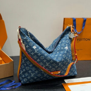 LV Vagabond Hobo Monogram Flowers Denim Bag LV26921 QA
