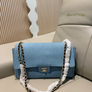 CN Denim Classic Flap Bag CC26966-2 QA