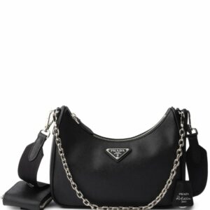 Black PD Re-Edition 2005 Saffiano Leather Bag BC