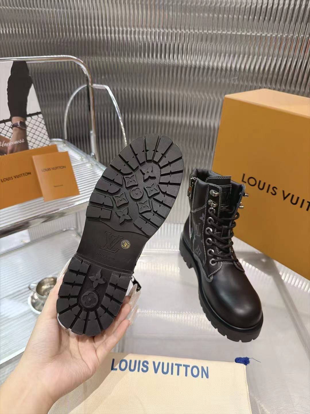 LV Squad Lace-Up Ankle Boot 01 LV Squad Lace-Up Ankle Boot 01