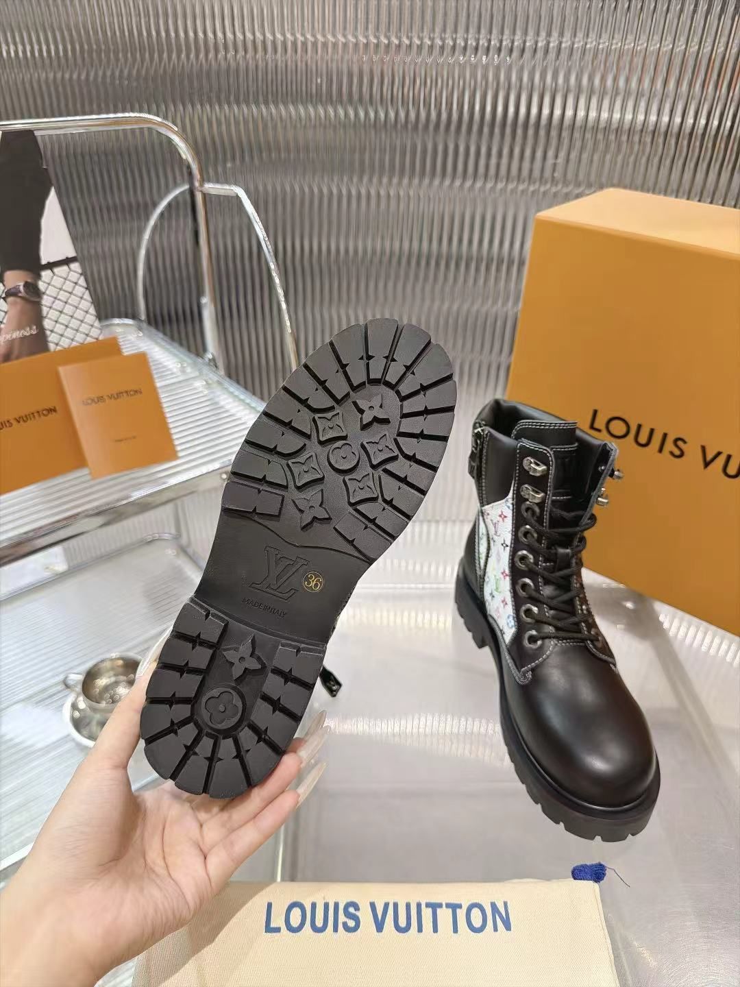 LV Squad Lace-Up Ankle Boot 01 LV Squad Lace-Up Ankle Boot 01