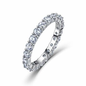 Full Eternity Ring – Round-Cut Stone Band